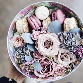 Коробка с цветами "Оушен сонг"