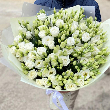 Белая эустома №160 - Фото 5