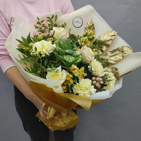 Букет цветов Golden Love - Фото 4