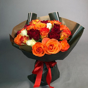 Букет из 35 кенийских роз №160