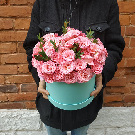 Букет из пионовидной розы Розовый закат - Фото 2