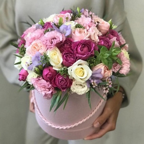 Цветы в коробке №444