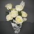 Белые розы в стильной коробочке - Фото 2