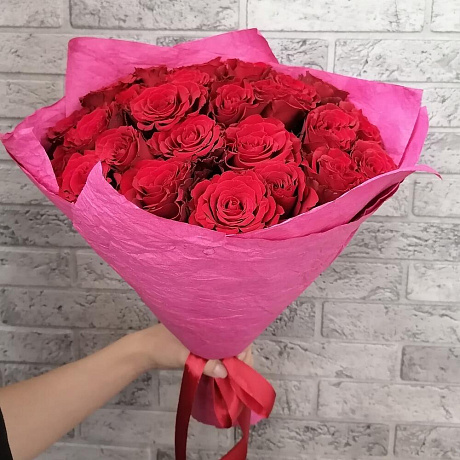 Букет 25 роз все для любви №2 - Фото 3