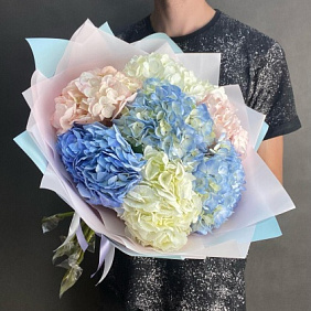 Букет из 7 гортензий №161