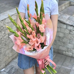 Букет цветов "Розовый Закат" №161