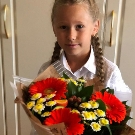 Букет цветов Первоклашка - Фото 3