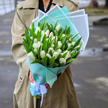 Белые тюльпаны - Фото 2