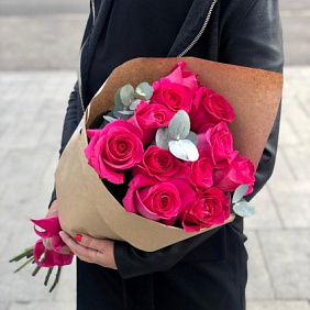 Букет цветов "Pink Floyd Kraft"