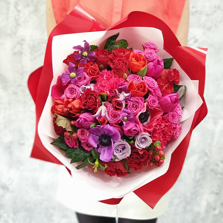 Авторский букет цветов Кензо 3 - Фото 3