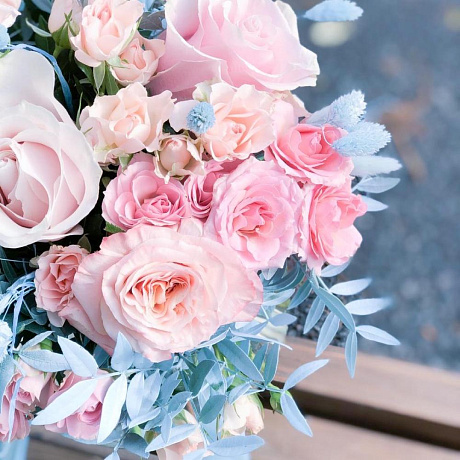 Авторский букет цветов «облако цветов» - Фото 2