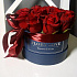 Эквадорские розы Фридом в шляпной коробке - Фото 1