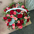 Корзина с 49 розами и зеленью - Фото 6