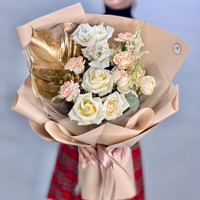 Букет цветов "Розовое золото" №161