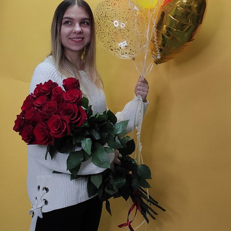 Букет из 15 Роз №160 - Фото 4