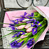 Букет из тюльпанов и ирисов Весенний №2 - Фото 2
