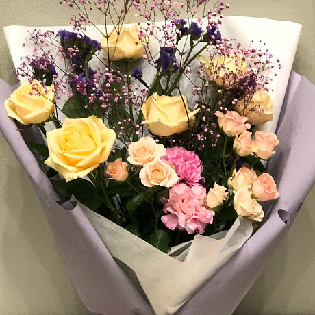 Букет роз на аквабоксе - Фото 4