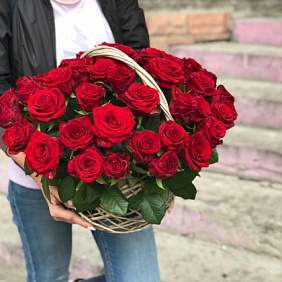 Корзина роз для Любимой