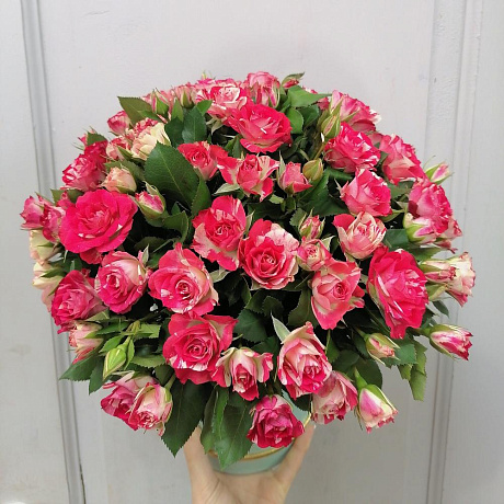 Коробка кустовых роз №160 - Фото 2