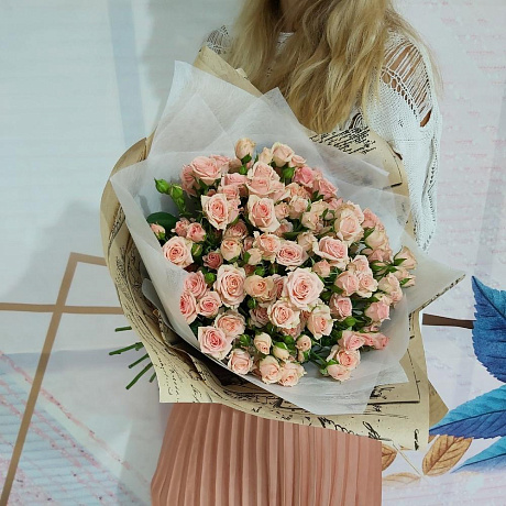 Букет цветов Морозное утро №160 - Фото 2