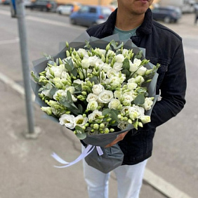 Белая эустома №161