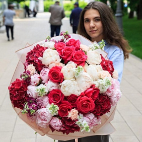 Букет цветов "Люблю тебя нежно"