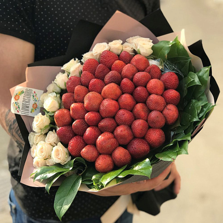 Кустовая роза. Клубника. N169 - Фото 2