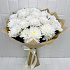 Букет из 9 белых кустовых хризантем - Фото 2