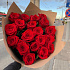 19 красных роз в крафте №160 - Фото 4