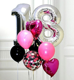 Композиция из шаров "Спелая вишня"