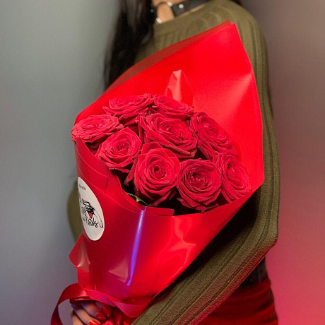 Букет цветов Красивым красный - Фото 5