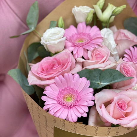 Букет цветов Я хочу чтобы ты улыбалась - Фото 4