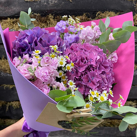 Букет с Камиллой и Гортензией - Фото 6