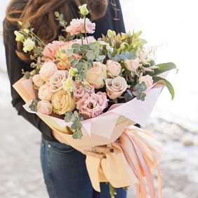 Большой букет для любимой жены "Монпасье"