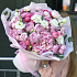 Букет Аликанте из пионов, гортензии, роз и эустомы - Фото 3