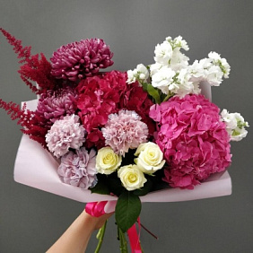 Букет цветов "Нежный октябрь"