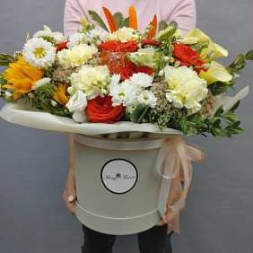 Букет цветов "Шкатулка любви"