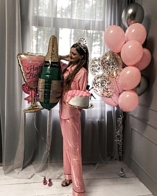 Композиция из шаров "С днём Рождения" №10