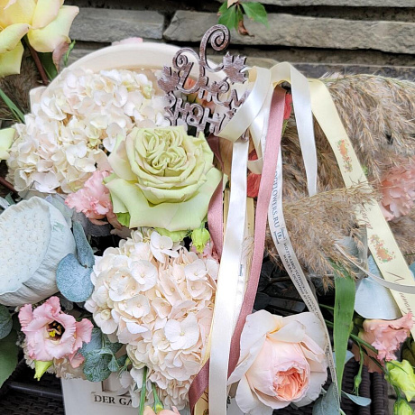 Букет цветов Осеннее лукошко - Фото 2