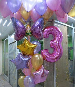 Композиция из шаров "Фея в фонтане"