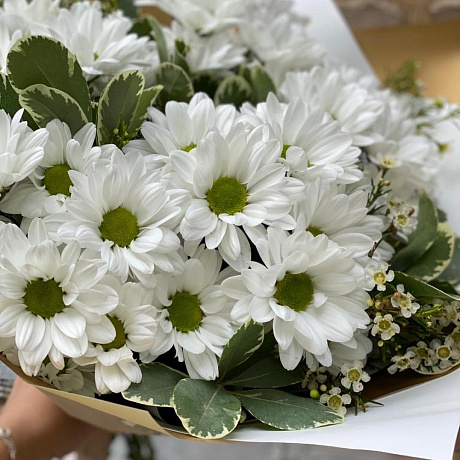 Букет из цветов Ромашки на лугу - Фото 4