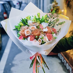 Букет цветов "Карамель" №165