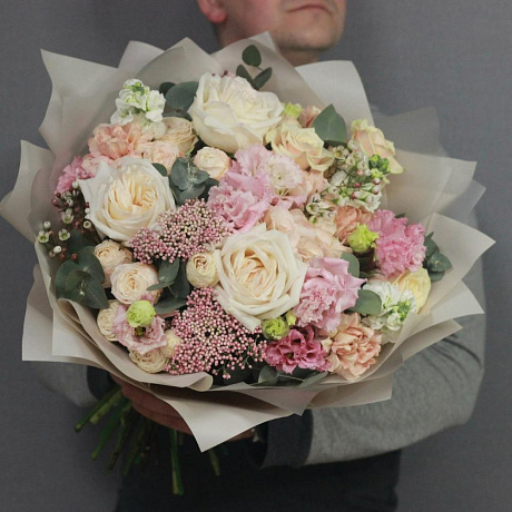 Авторский медовый букет цветов - Фото 4