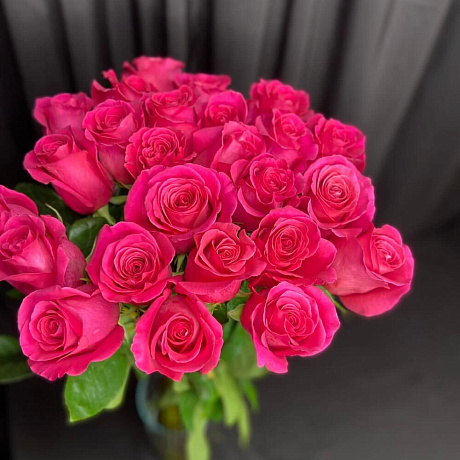 Букет из 25 роз длинных - Фото 6