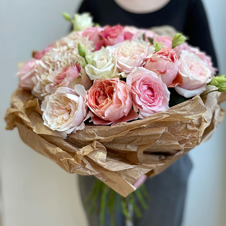 Букет цветов Розовый сад - Фото 2