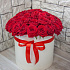 Коробка из 51 красной розы №160 - Фото 2