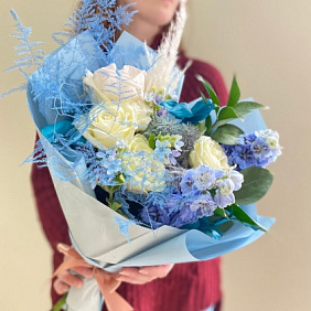 Букет цветов "Ледяная карамель"