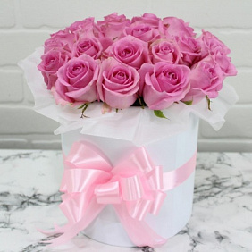Букет из 25 роз в коробке №170