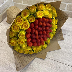 Букет цветов "Желтый вкус"