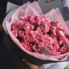 Кустовые пионовидные розы №162